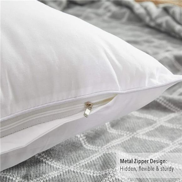 Throw Pillow Inserts with 100% Cotton Cover -20 Inch Square Interior Sofa Pillow - Picture 5 of 6